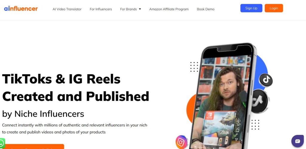 ainfluencer Homepage