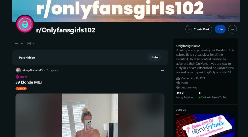 Find OnlyFans girls through Reddit
