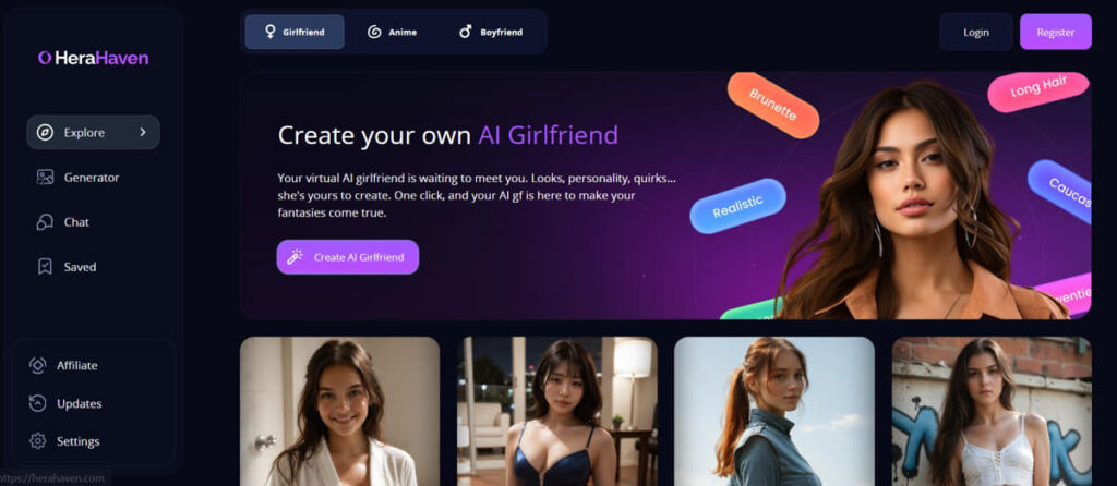 HeraHaven Homepage
